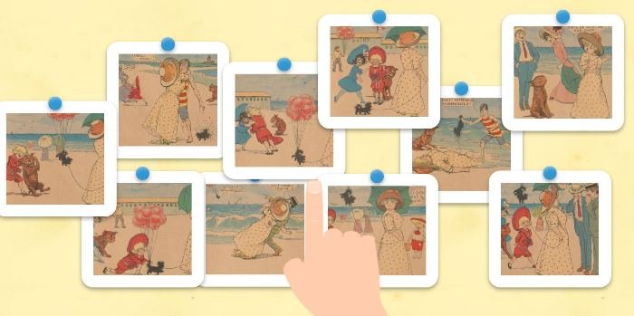 ©Visuel BnF - Buster Brown à la mer