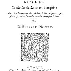 BU Université de Lille. Les quinze livres des Éléments d'Euclide. Henrion, D. (1615).