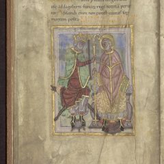 Bibliothèque de Saint-Omer. Recueil hagiographique contenant la Vie de Saint-Omer. Manuscrit 698.