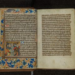 Médiathèque Louis Aragon de Calais. Livre d’heures en langue flamande. XVe siècle.