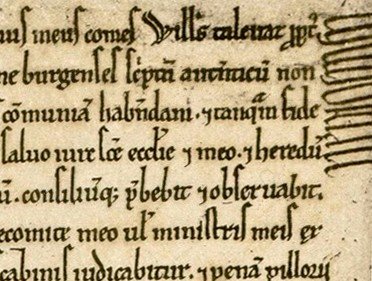 Archives et bibliothèque Abbeville. Charte communale de 1184. 1Fi19/48.