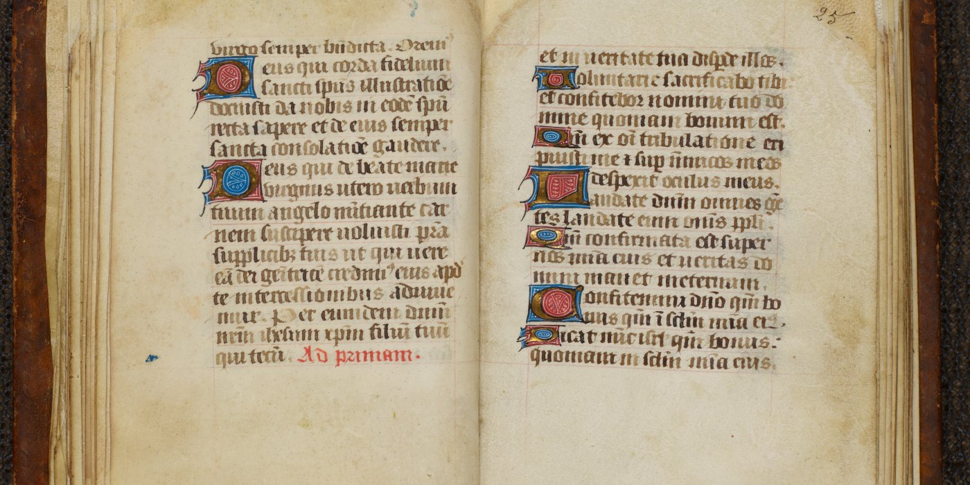 Médiathèque Louis Aragon de Calais. Livre d’heures de provenance champenoise. XVe siècle.